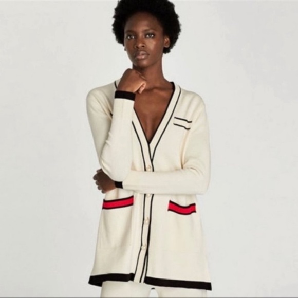 Zara Sweaters - ❤️Blogger’s Favorite. Zara pearl cardigan size S